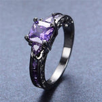 Black Gold Amethyst Sapphire RingRing7