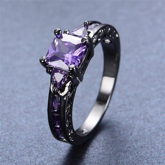 Black Gold Amethyst Sapphire RingRing7