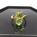 Nature Fashion Peridot Ring- 925 Sterling SilverRing6