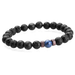 Natural Moonstone Lava Stone Bead Tibetan Buddha Bracelet For MenBeadsH
