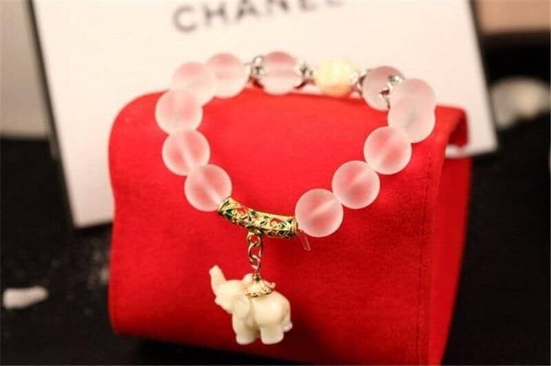 Buddhist Crystal Elephant BraceletsNecklace