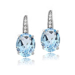 Simply Elegant Crystal Stud EarringsEarringsAquamarine