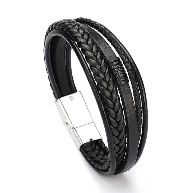 Trendy Genuine Leather Bracelets for MenBraceletStyle 12