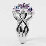Big Oval-shaped Topaz Gemstone Ring - 925 Sterling SilverRing