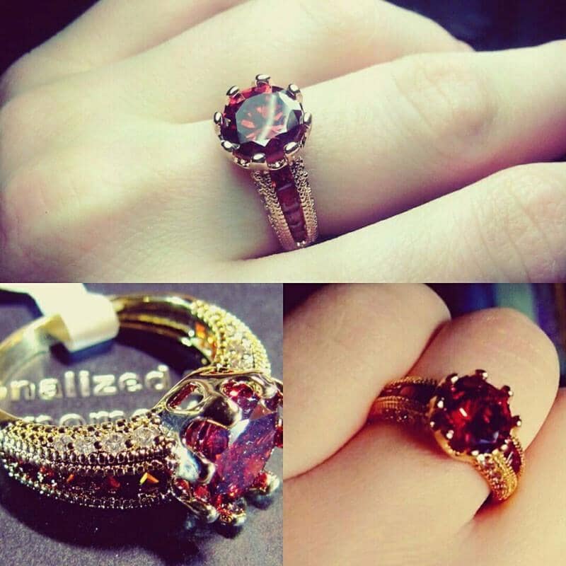 Ruby Gold Plated RingRing