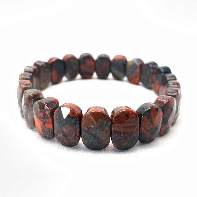 Natural Bloodstone Stretch Chain BraceletBracelet