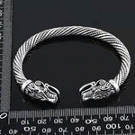 Fashion Dragon Head Cuff Bracelet - 925 Sterling SilverBracelet
