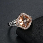 Morganite Oval Rose Gold RingRing