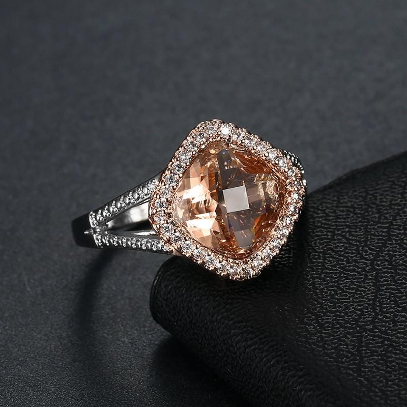 Morganite Oval Rose Gold RingRing