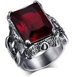 Retro Ruby Ring For MenRing8