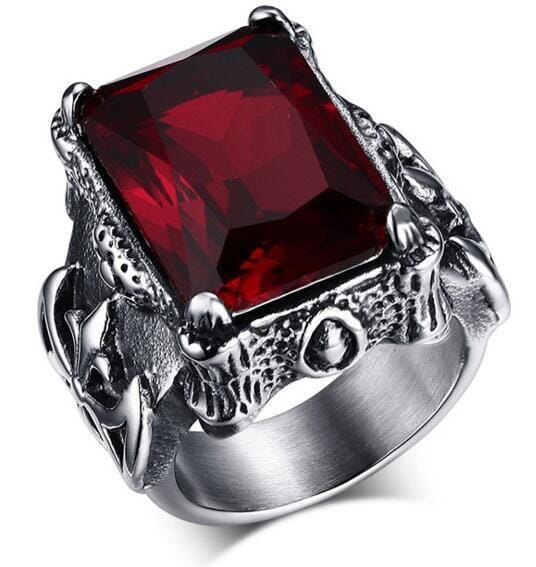Retro Ruby Ring For MenRing8