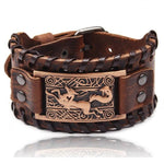 Punk Braided Rope Leather Cuff BraceletBraceletStyle 24