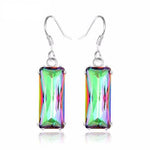 Rainbow Mystic Topaz Crystal EarringsNecklace