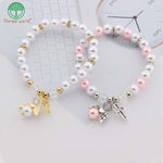 Pearl with Angel Charm WWJD BraceletBracelet