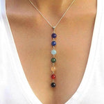 Gem Stone Healing Dowsing Reiki ChakraNecklace
