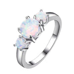 White Fire Australian Opal RingRing