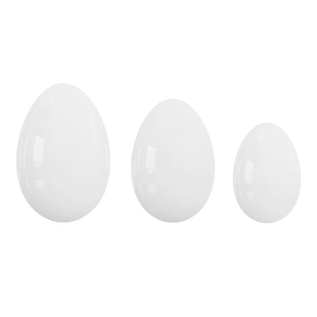 3pcs/set Natural Jade Yoni Eggs For Kegel ExerciseYoni EggsWhite Jade