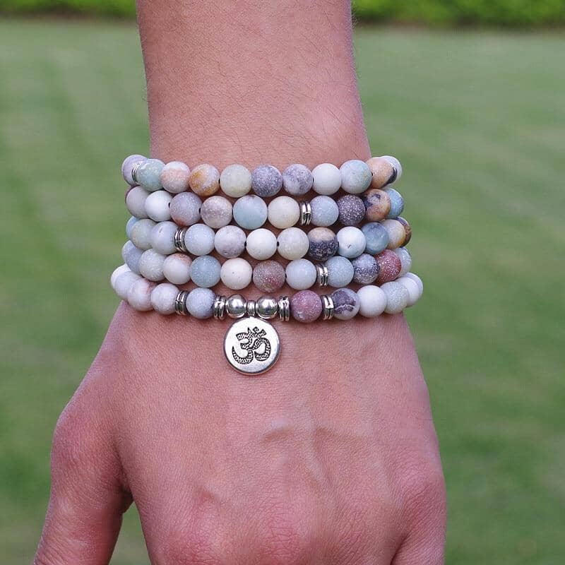 Natural Mala Beads Chakra Bracelet or NecklaceBracelet