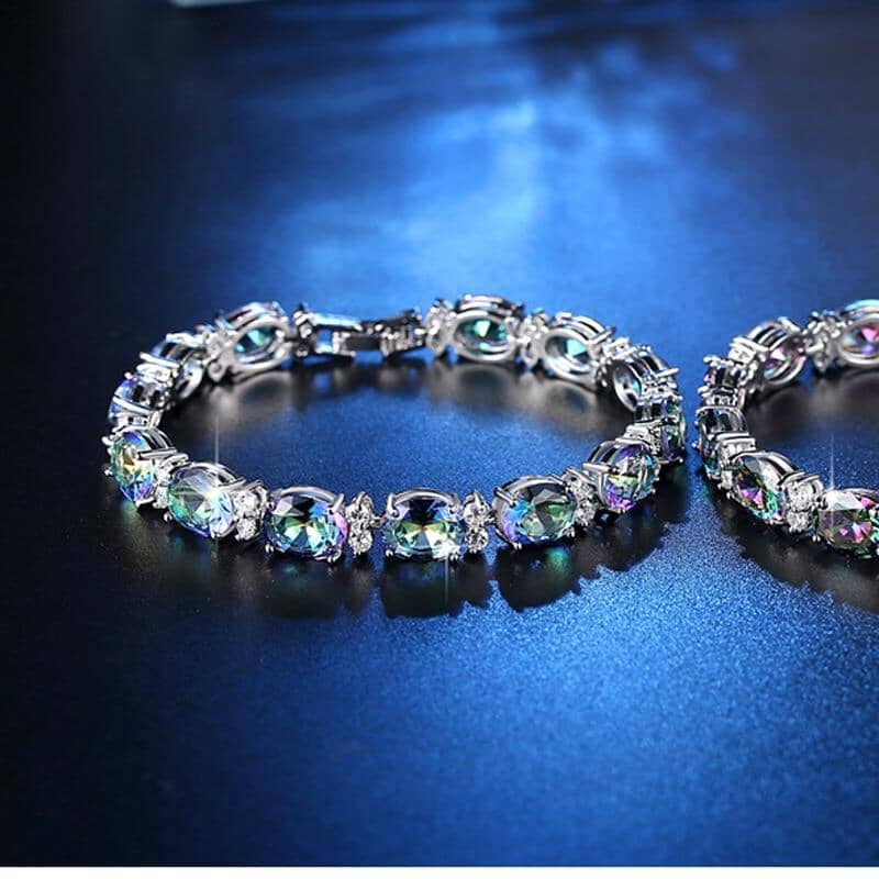 Rainbow Mystic Topaz Crystal BraceletBracelet