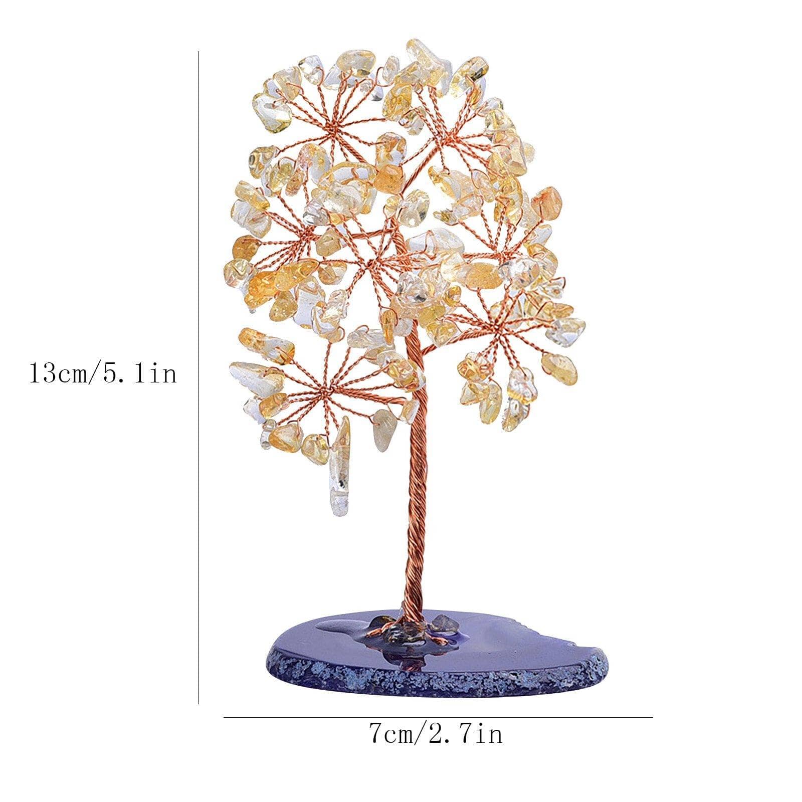 Natural Citrine Tree OrnamentHome Decor