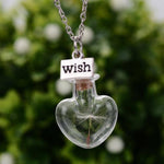 Glass Bottle Natural Dandelion Seed NecklaceNecklaceStyle 4