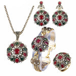 Vintage Rhinestone Bridal Bohemian Jewelry SetJewelry Set9