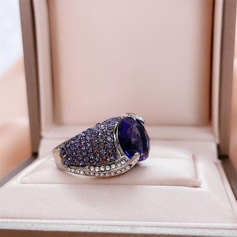 Luscious Amethyst Ring - 925 Sterling SilverRing