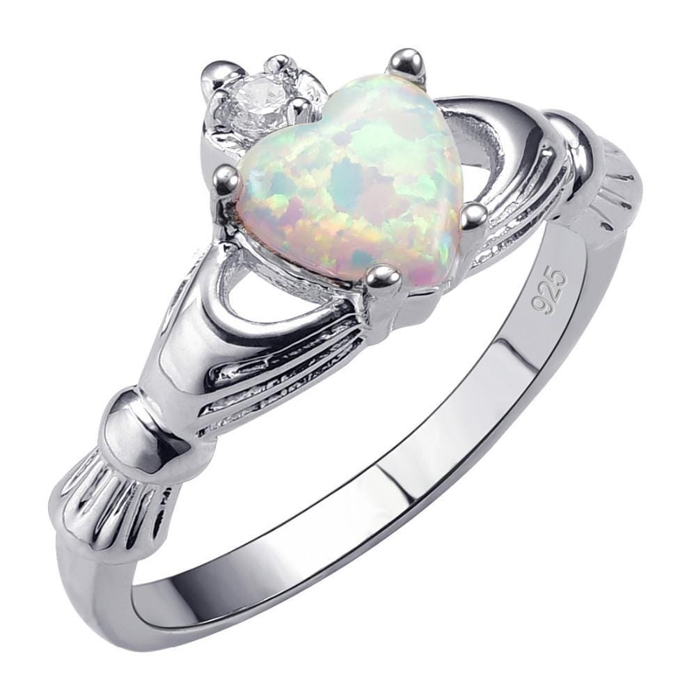 White Fire Opal 925 Sterling Silver RingRing11