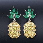 Lovely Pineapple Stud Earrings - 925 Sterling SilverEarrings