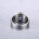 Quality Titanium Sapphire Jewelry Ring For MenRing