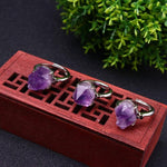 Adjustable Raw Natural Amethyst RingRing