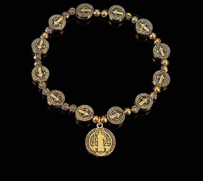 Virgin Mary WWJD Cross Exquisite Rosary BraceletBracelet