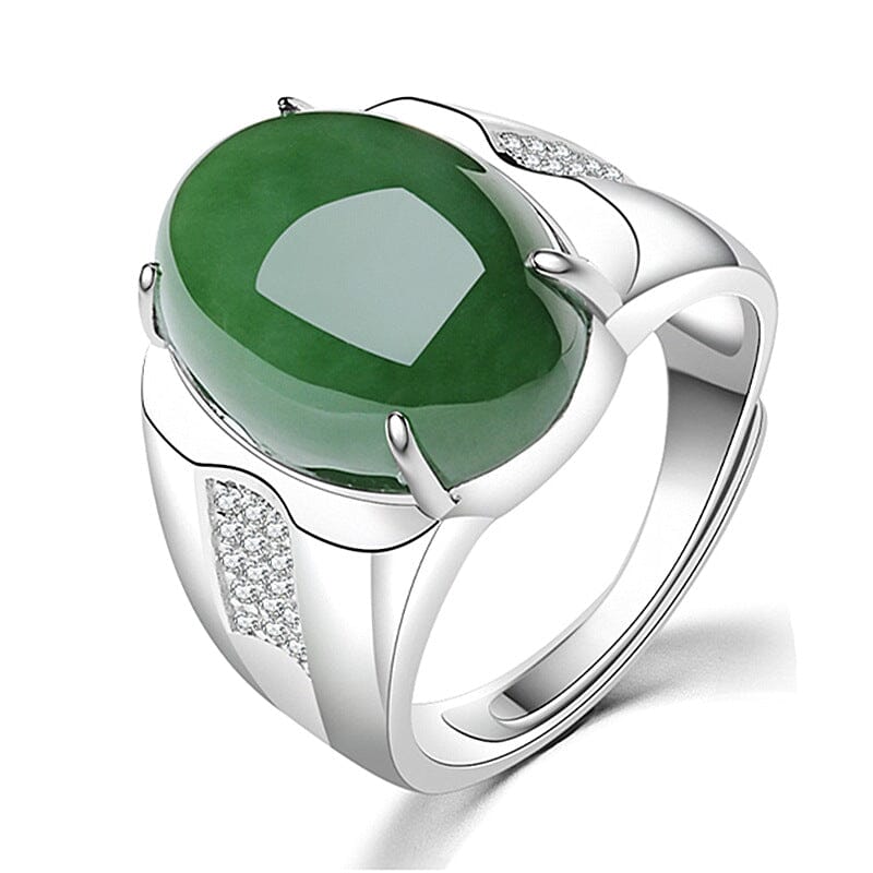 Oval Cut Simulated Birthstone Emerald RingRing