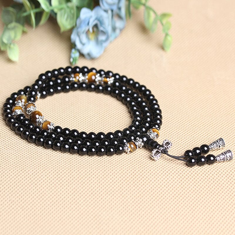 Ebony Separated Beads Rosary Bracelet JewelryBracelet