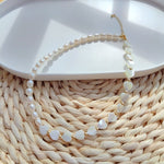 Freshwater Pearls and Puka Shell Beaded NecklaceNecklace