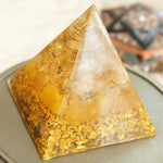 Orgone Pyramid Citrine CrystalHome Decor