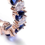 Pretty Modern CZ Sapphire Huggie Earrings - 925 Sterling SilverEarrings