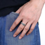 Vintage Carving Flower Sterling Silver RingRing