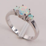 White Fire Australian Opal RingRing