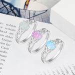 925 Sterling Silver Milky Opal RingRing