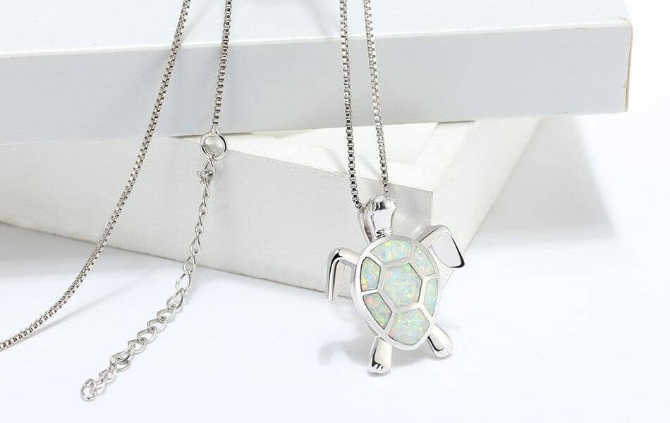 Ocean Turtle Opal NecklaceNecklace