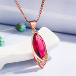 Fine Creative Ruby Necklace - 925 Sterling SilverNecklace