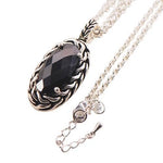 Romantic Black Onyx Necklace - 925 Sterling SilverNecklace