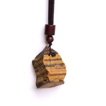 1 Piece Irregular Natural Tigers Eye Yellow Stone and Mineral Pendant NecklacesNecklaceTigers Eye