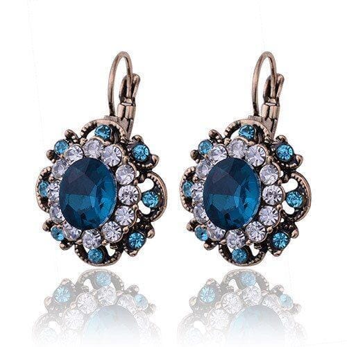 Sapphire Crystal Drop EarringsEarringsBlue