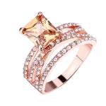 Classic Champagne Morganite Multi-Layer RingRing