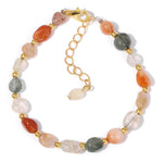 Natural Tiger Eye Stone Irregular Chip BraceletBraceletMixed Color