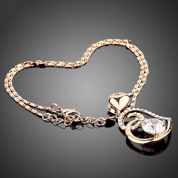 Rose Gold Heart PendantNecklace