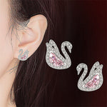 Swan Crystal Stone Stud EarringsEarrings
