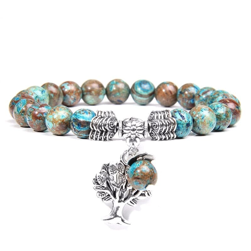 Natural Tiger Eye Stone Tree of Life BraceletsBracelet